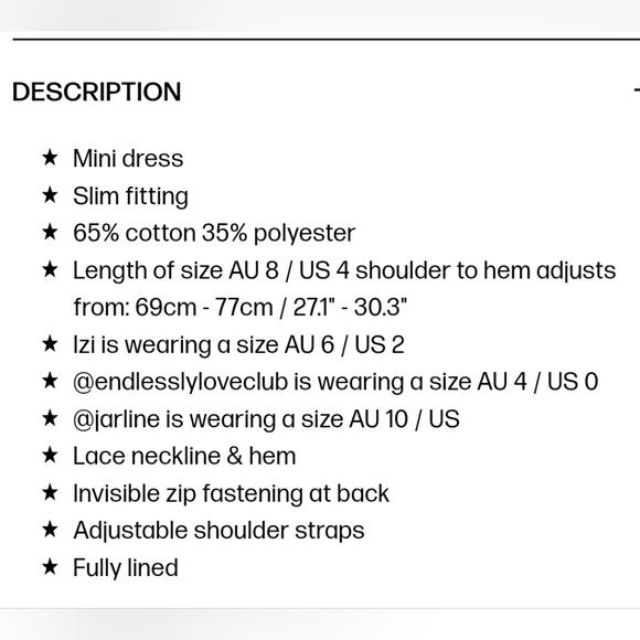 PRINCESS POLLY NWT maple mae lace mini dress - Picture 4 of 4